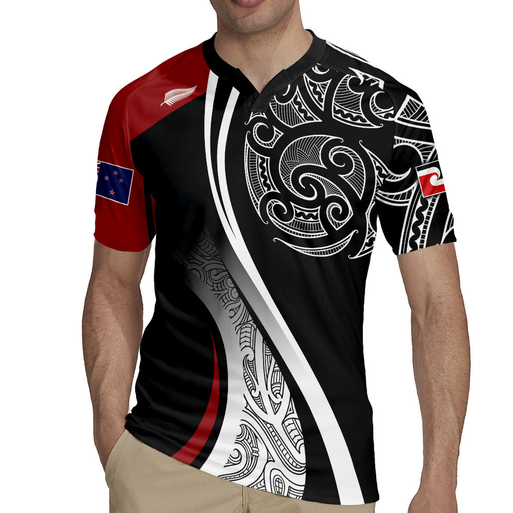 Aotearoa Maori Rugby Custom Rugby Jersey Kapa O Pango LT7 - Polynesian Pride