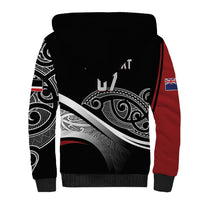 Aotearoa Maori Rugby Custom Sherpa Hoodie Kapa O Pango LT7 - Polynesian Pride
