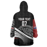 Aotearoa Maori Rugby Custom Wearable Blanket Hoodie Kapa O Pango LT7 - Polynesian Pride