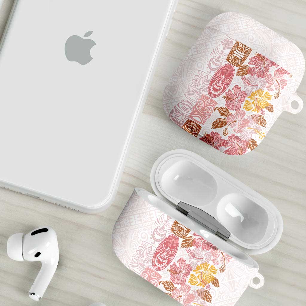 Christmas Aloha Hawaii Tiki AirPods Case Hibiscus Spring Colors - Polynesian Pride