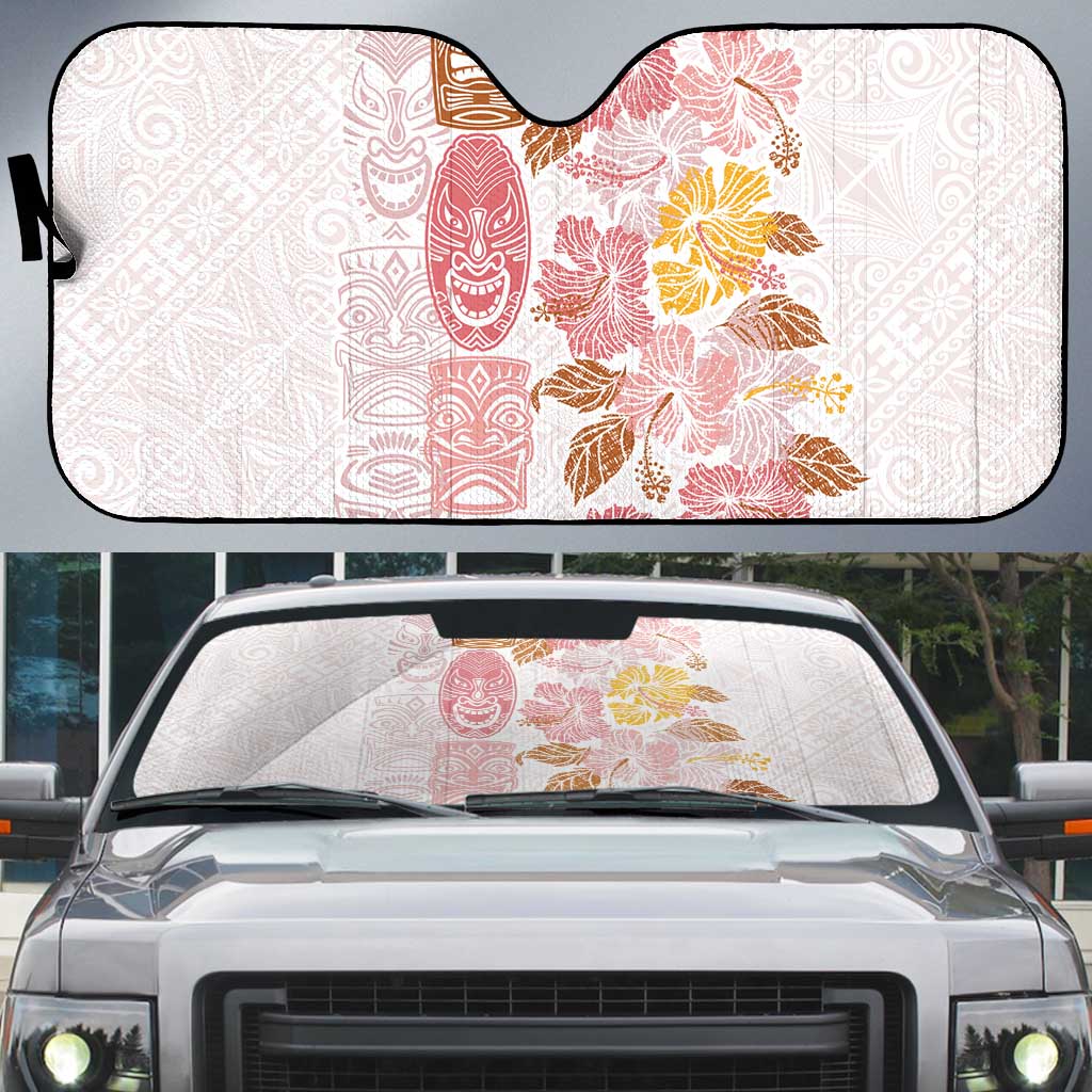 Christmas Aloha Hawaii Tiki Auto Sun Shade Hibiscus Spring Colors - Polynesian Pride