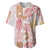 Christmas Aloha Hawaii Tiki Baseball Jersey Hibiscus Spring Colors - Polynesian Pride