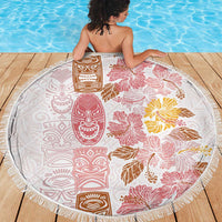 Christmas Aloha Hawaii Tiki Beach Blanket Hibiscus Spring Colors - Polynesian Pride