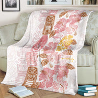 Christmas Aloha Hawaii Tiki Blanket Hibiscus Spring Colors - Polynesian Pride