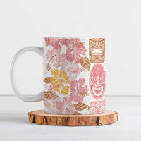 Christmas Aloha Hawaii Tiki Ceramic Mug Hibiscus Spring Colors - Polynesian Pride