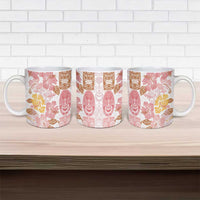 Christmas Aloha Hawaii Tiki Ceramic Mug Hibiscus Spring Colors - Polynesian Pride