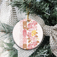 Christmas Aloha Hawaii Tiki Ceramic Ornament Hibiscus Spring Colors - Polynesian Pride