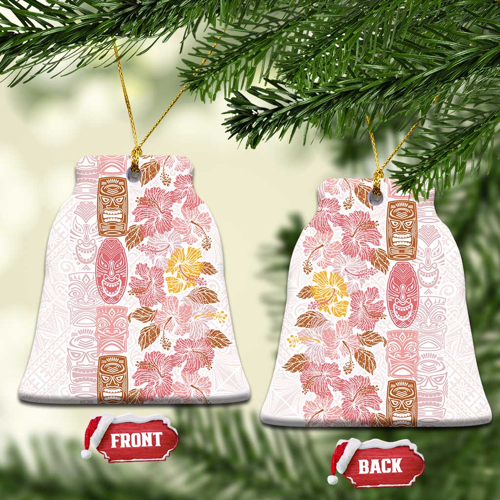Christmas Aloha Hawaii Tiki Ceramic Ornament Hibiscus Spring Colors - Polynesian Pride