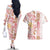 Christmas Aloha Hawaii Tiki Couples Matching Off The Shoulder Long Sleeve Dress and Hawaiian Shirt Hibiscus Spring Colors - Polynesian Pride