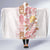 Christmas Aloha Hawaii Tiki Hooded Blanket Hibiscus Spring Colors - Polynesian Pride