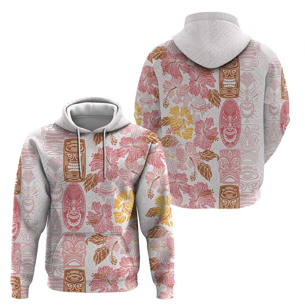 Christmas Aloha Hawaii Tiki Hoodie Hibiscus Spring Colors - Polynesian Pride