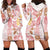 Christmas Aloha Hawaii Tiki Hoodie Dress Hibiscus Spring Colors - Polynesian Pride