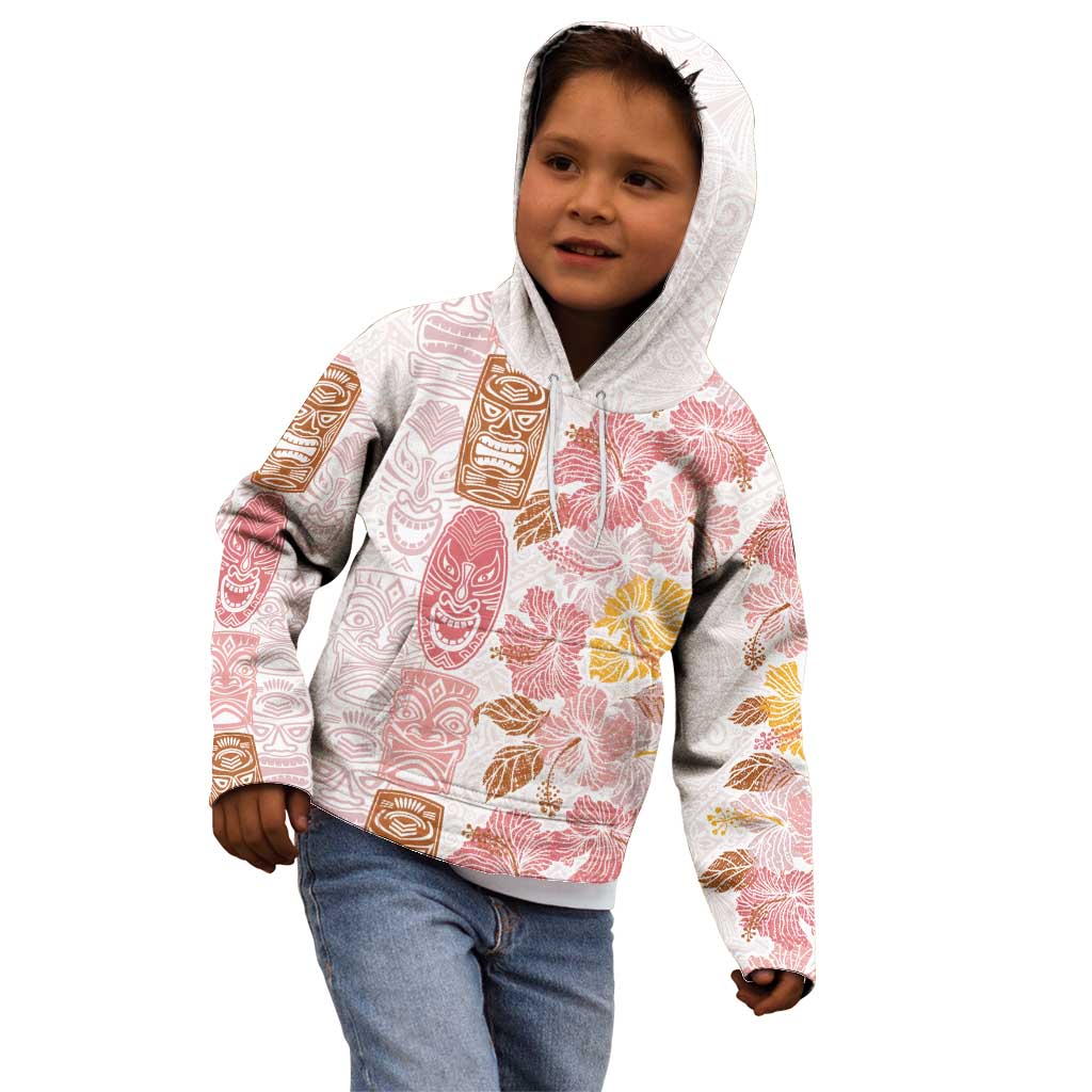 Christmas Aloha Hawaii Tiki Kid Hoodie Hibiscus Spring Colors - Polynesian Pride