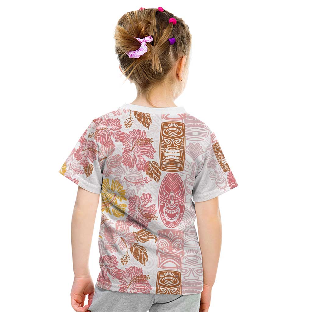 Christmas Aloha Hawaii Tiki Kid T Shirt Hibiscus Spring Colors - Polynesian Pride