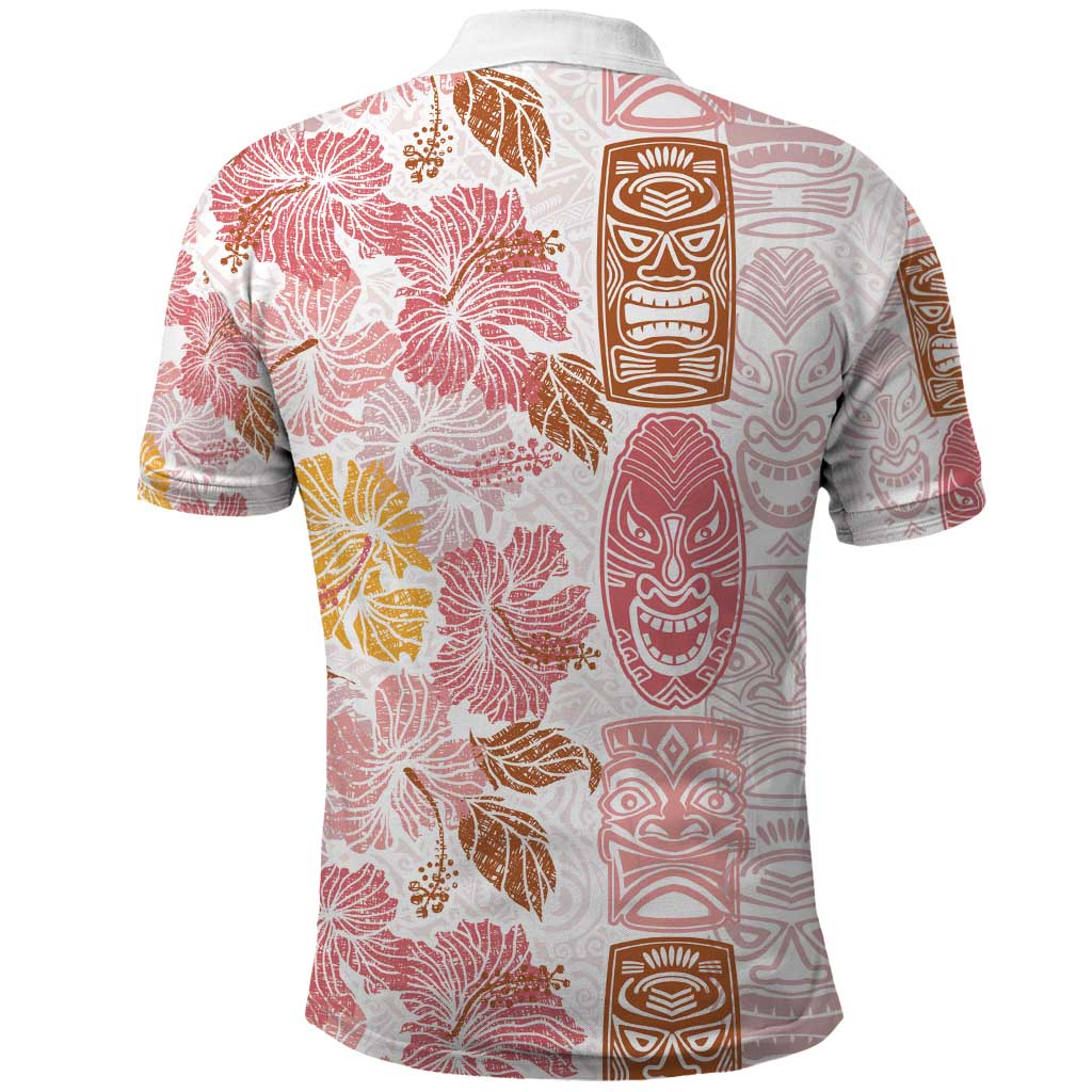 Christmas Aloha Hawaii Tiki Polo Shirt Hibiscus Spring Colors - Polynesian Pride