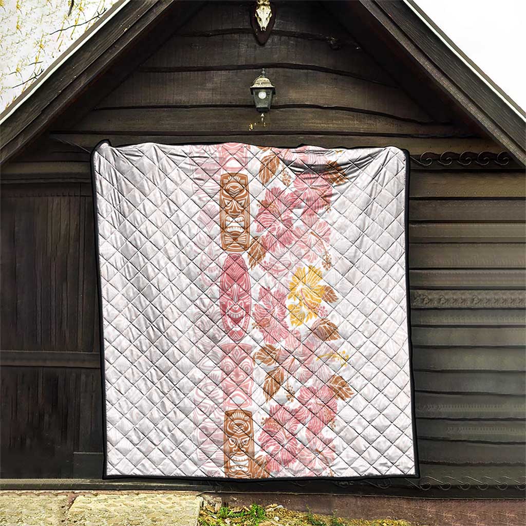 Christmas Aloha Hawaii Tiki Quilt Hibiscus Spring Colors - Polynesian Pride