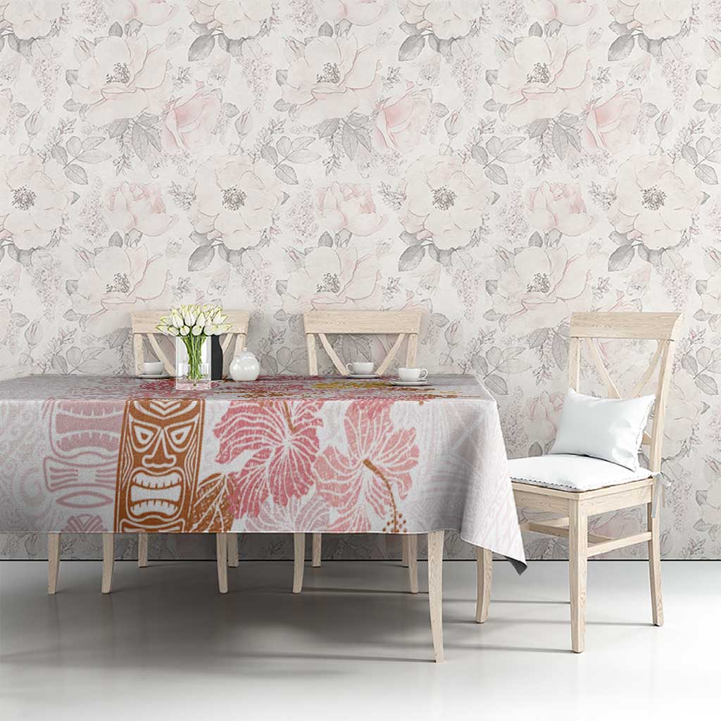 Christmas Aloha Hawaii Tiki Tablecloth Hibiscus Spring Colors - Polynesian Pride