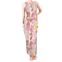 Christmas Aloha Hawaii Tiki Tank Maxi Dress Hibiscus Spring Colors - Polynesian Pride