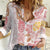 Christmas Aloha Hawaii Tiki Women Casual Shirt Hibiscus Spring Colors - Polynesian Pride