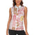 Christmas Aloha Hawaii Tiki Women Sleeveless Polo Shirt Hibiscus Spring Colors - Polynesian Pride