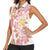 Christmas Aloha Hawaii Tiki Women Sleeveless Polo Shirt Hibiscus Spring Colors - Polynesian Pride