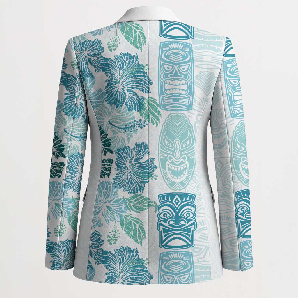 Christmas Aloha Hawaii Tiki Blazer Hibiscus Summer Colors - Polynesian Pride