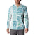 Christmas Aloha Hawaii Tiki Button Sweatshirt Hibiscus Summer Colors - Polynesian Pride