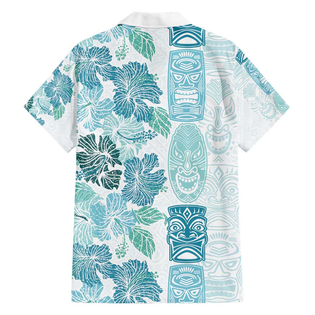 Christmas Aloha Hawaii Tiki Family Matching Puletasi and Hawaiian Shirt Hibiscus Summer Colors - Polynesian Pride