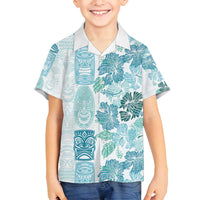 Christmas Aloha Hawaii Tiki Family Matching Puletasi and Hawaiian Shirt Hibiscus Summer Colors - Polynesian Pride