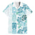 Christmas Aloha Hawaii Tiki Family Matching Short Sleeve Bodycon Dress and Hawaiian Shirt Hibiscus Summer Colors - Polynesian Pride