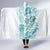 Christmas Aloha Hawaii Tiki Hooded Blanket Hibiscus Summer Colors - Polynesian Pride