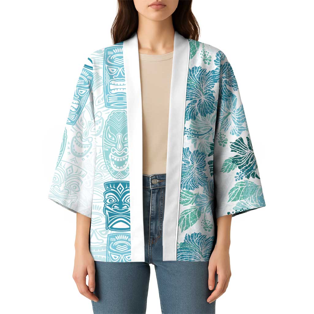 Christmas Aloha Hawaii Tiki Kimono Hibiscus Summer Colors - Polynesian Pride