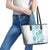 Christmas Aloha Hawaii Tiki Leather Tote Bag Hibiscus Summer Colors - Polynesian Pride
