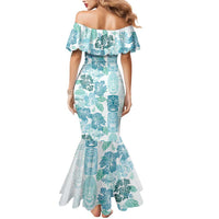 Christmas Aloha Hawaii Tiki Mermaid Dress Hibiscus Summer Colors - Polynesian Pride