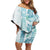 Christmas Aloha Hawaii Tiki Off Shoulder Short Dress Hibiscus Summer Colors - Polynesian Pride