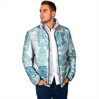 Christmas Aloha Hawaii Tiki Padded Jacket Hibiscus Summer Colors - Polynesian Pride