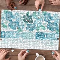 Christmas Aloha Hawaii Tiki Puzzle Hibiscus Summer Colors - Polynesian Pride