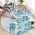 Christmas Aloha Hawaii Tiki Round Carpet Hibiscus Summer Colors - Polynesian Pride