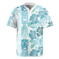 Christmas Aloha Hawaii Tiki Rugby Jersey Hibiscus Summer Colors - Polynesian Pride