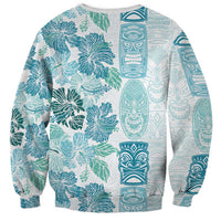 Christmas Aloha Hawaii Tiki Sweatshirt Hibiscus Summer Colors - Polynesian Pride