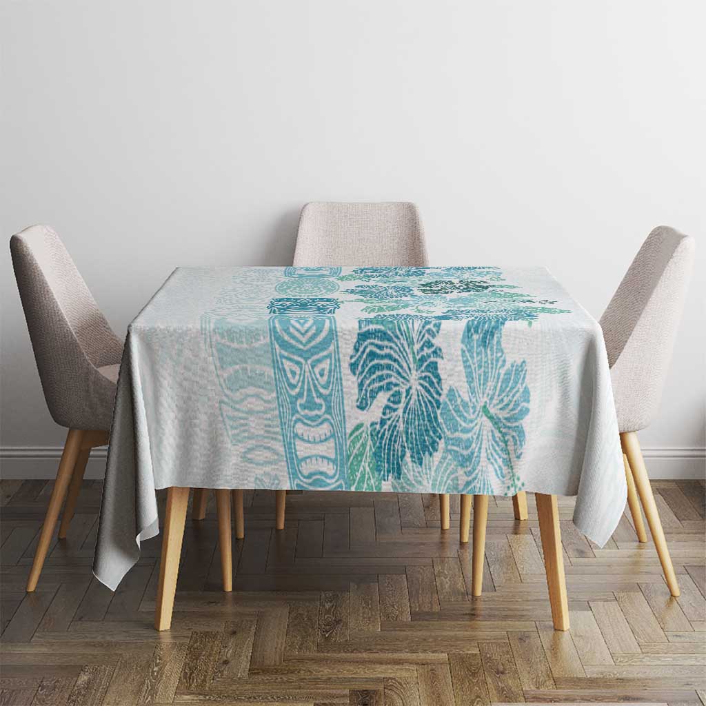 Christmas Aloha Hawaii Tiki Tablecloth Hibiscus Summer Colors - Polynesian Pride