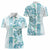 Christmas Aloha Hawaii Tiki Women Polo Shirt Hibiscus Summer Colors - Polynesian Pride