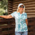 Christmas Aloha Hawaii Tiki Women Polo Shirt Hibiscus Summer Colors - Polynesian Pride