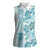 Christmas Aloha Hawaii Tiki Women Sleeveless Polo Shirt Hibiscus Summer Colors - Polynesian Pride