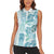 Christmas Aloha Hawaii Tiki Women Sleeveless Polo Shirt Hibiscus Summer Colors - Polynesian Pride