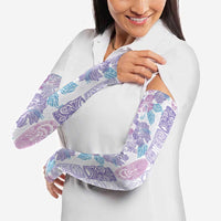 Christmas Aloha Hawaii Tiki Arm Sleeves Hibiscus Winter Colors - Polynesian Pride