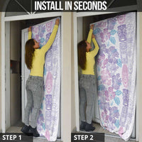 Christmas Aloha Hawaii Tiki Door Cover Hibiscus Winter Colors - Polynesian Pride