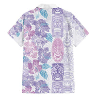 Christmas Aloha Hawaii Tiki Family Matching Tank Maxi Dress and Hawaiian Shirt Hibiscus Winter Colors - Polynesian Pride