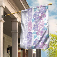 Christmas Aloha Hawaii Tiki Garden Flag Hibiscus Winter Colors - Polynesian Pride