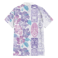 Christmas Aloha Hawaii Tiki Hawaiian Shirt Hibiscus Winter Colors - Polynesian Pride